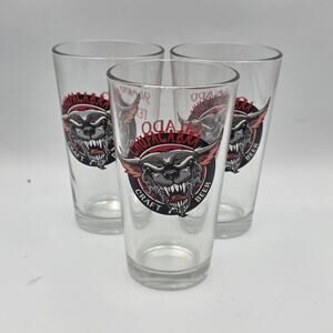 Chupacabra Craft Beer Glass 16 oz. Salado Texas Set Of 3